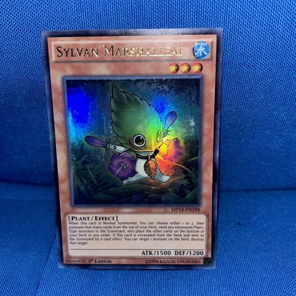 sylvan yugioh cards Cards: PEASKEEPER RARE: LVAL  Archeron may be 1st or Unlimited Edition Yu-Gi-Oh Card Sylvan Marshalleaf Water